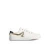Sandy Leather Metallic Sneaker