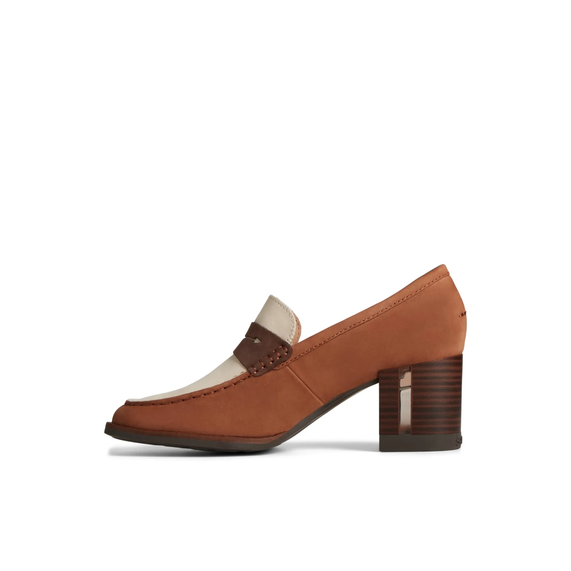 Seaport Two-Tone Penny Heel